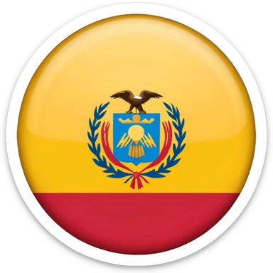 Bandera de colombia circular sticker