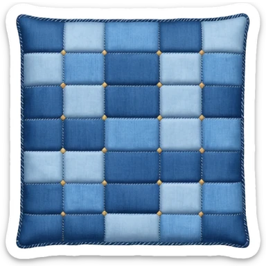 Denim quilt sticker