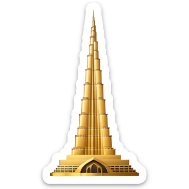 Burj khalifa emoji like sticker