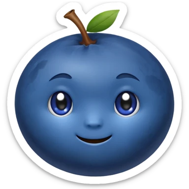 Un emoji myrtille sticker