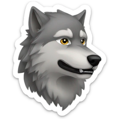 Stark of stark  wolf sticker