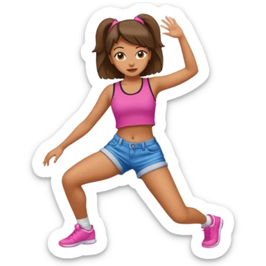 Girl twerking sticker