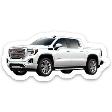 Car gmc Denali 2024 white  sticker