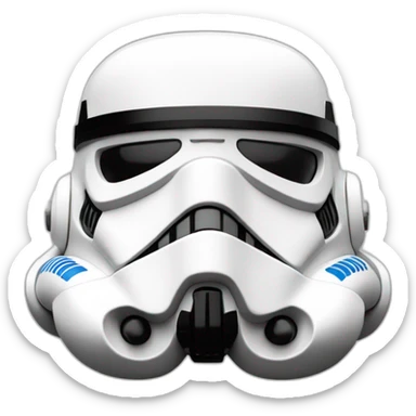 Lego stormtrooper face sticker