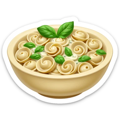 Surreal bowl of orecchiette sticker