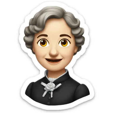 Helen keller li sticker