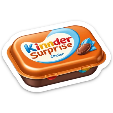 Cream chocolates Kinder surprise  sticker