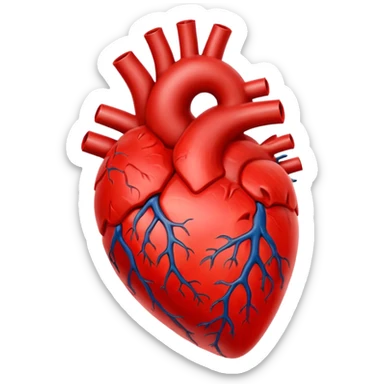 Toxic red Heart
 sticker