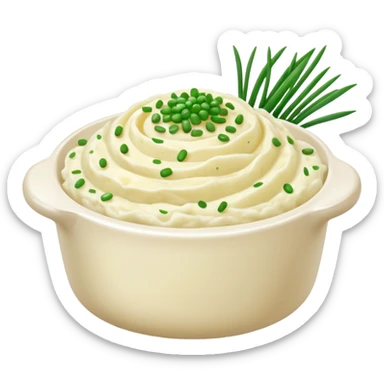 Mashed potatoes with chives sticker