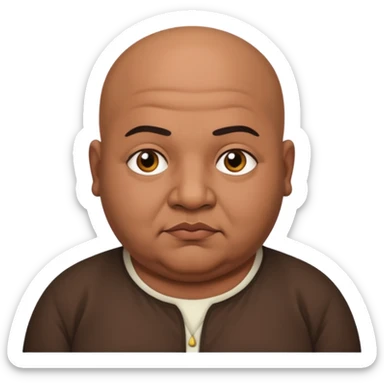 Fat bald indian sticker