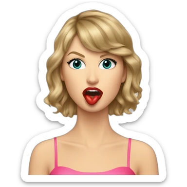 taylor-swift-mouth-bbc sticker
