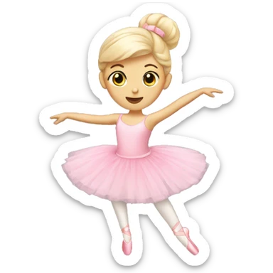 Pink ballet sticker