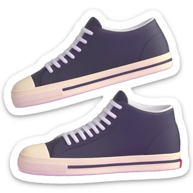 pair of retro sneakers sticker