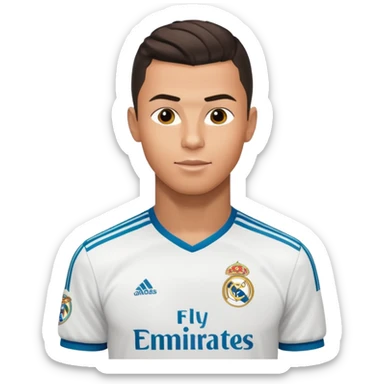 I want Ronaldo in madrid sticker