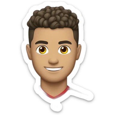 Ronaldo avec le maillot du Maroc  sticker