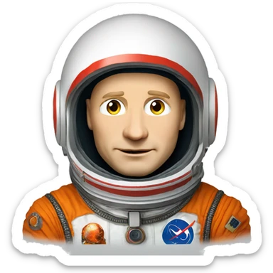 putin in cosmonaut suit sticker