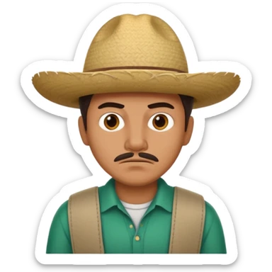 Mexican guy hopping border  sticker