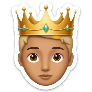 aggiungi una corona sulla testa sticker