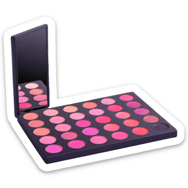 pink makeup palette sticker