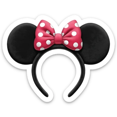 Minnie ears sticker