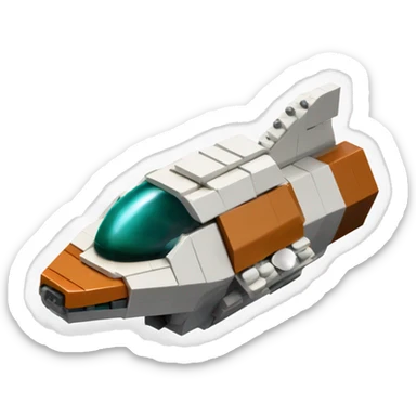 Rusty Lego.Planet Express spacecraft scion fr-s sticker
