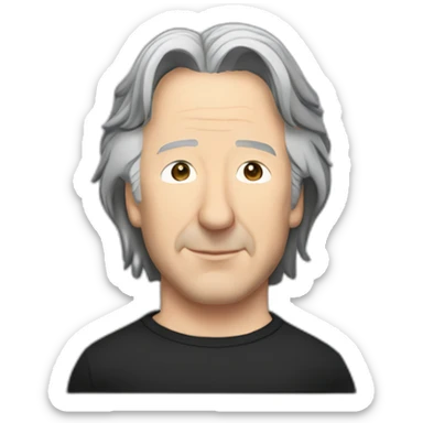 alan rickman wearing best uncle tshirt sticker