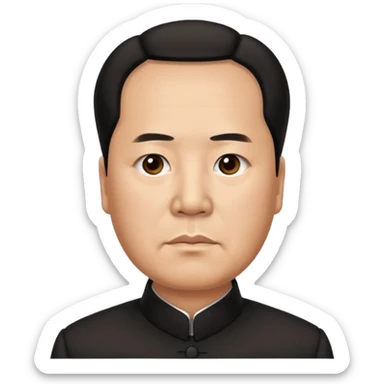Photorealistic mao zedong sticker