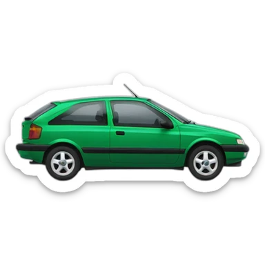 Green 1995 opel astra sticker