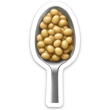 a spoonful of soybean sticker