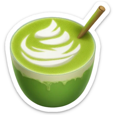 matcha latte sticker