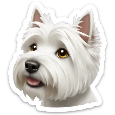 west highland white terrier sticker
