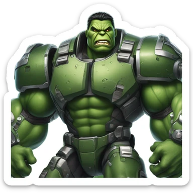 War machine fighting hulk sticker