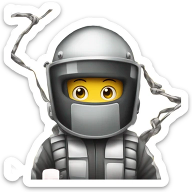 Welder helmet welding roll cage racecar checkered flag sticker