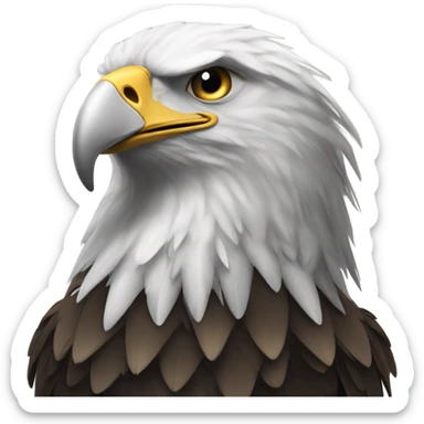 an eagle with multiple claws and heads sticker