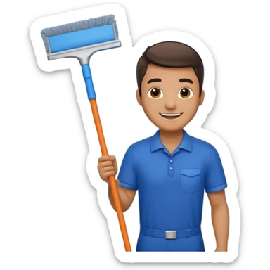 Window Cleaner man  sticker