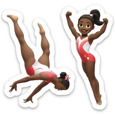 Simone biles gymnastics  sticker