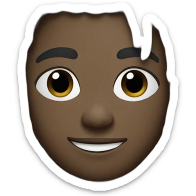 Black high school football player with dreads in black and royal blue uniform sticker