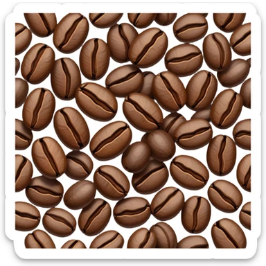 Coffee beans sticker