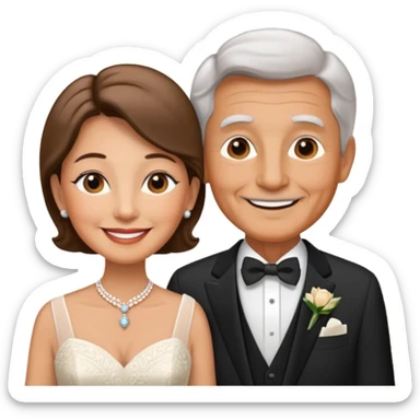 60th wedding anniversary sticker