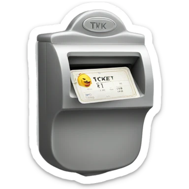 A ticket fountain sticker
