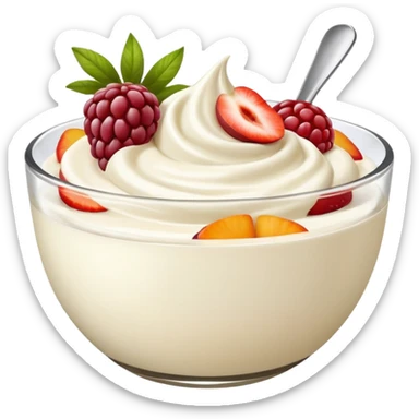 Yogurt greco e frutta secca
 sticker