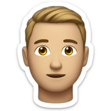 F.M.L dude with hia head down sticker