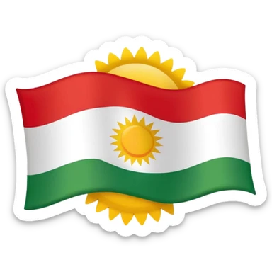 Kurdistan flag sticker
