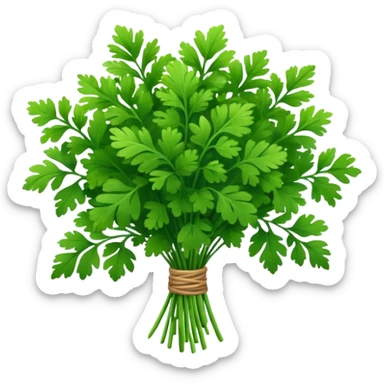 cilantro herb bouquet sticker