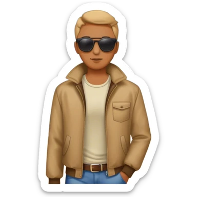 Cold weather blows on the beach in Florida  sticker