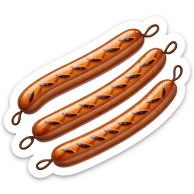 a single sausage sticker