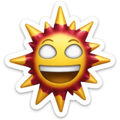 Estrella color granate  sticker