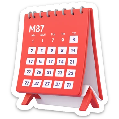 calendar week sticker