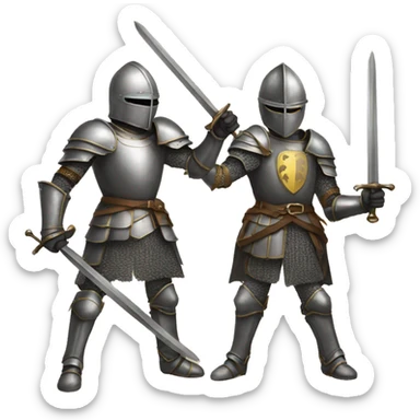 Dueling knights emoji sticker