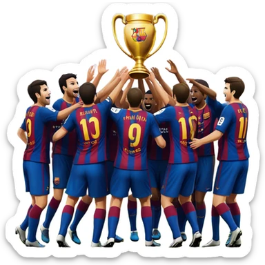 Barcelona beating Madrid  sticker